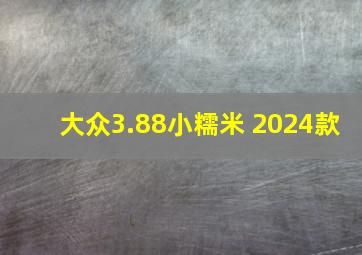 大众3.88小糯米 2024款